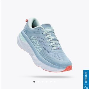 Women’s Hoka Bondi 7’s blue fog/blue glass
